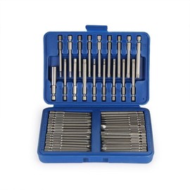 50Pcs Screwdriver Bit Set with Storage Box Multi Sizes Extra Long Security Bits Repair Kit for Household Maintenance Tasks