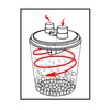 WOODRIVER Dust Connection Trash Can Cyclone Lid for Dust Collection