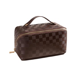 Women's Cosmetic Bag, 002-Brown