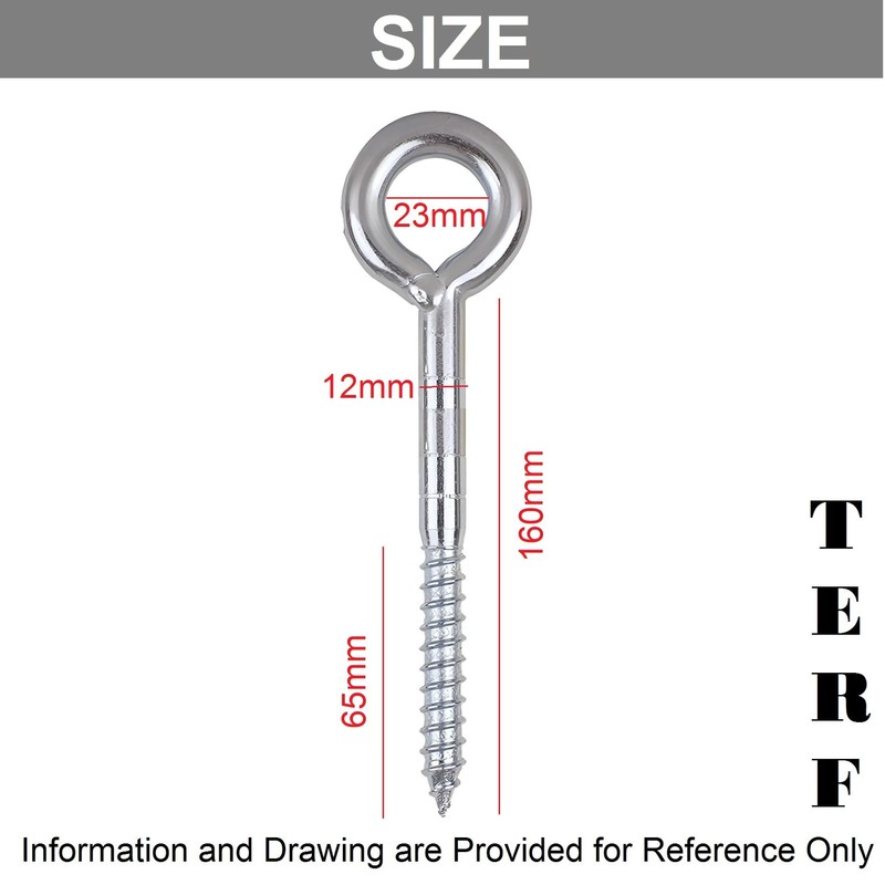TERF® 12mm X 160mm Welded Screw Eye 12mm X 160mm