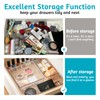 YHSKJCD 8 Pcs Clear Plastic Drawer Organiser Trays Desk Versatile