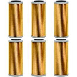 6pcs 77338005100 Oil Filter Compatible with KTM EXCF 250 350 450 200 530 SXF 250 350 450 505 2008-2022 / Husqvarna Fe 450 2017