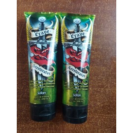 Ultra 2 Bottles Of Sotan Crave Tanning Bed Lotion Accelerator Ultra Dark Tan Black