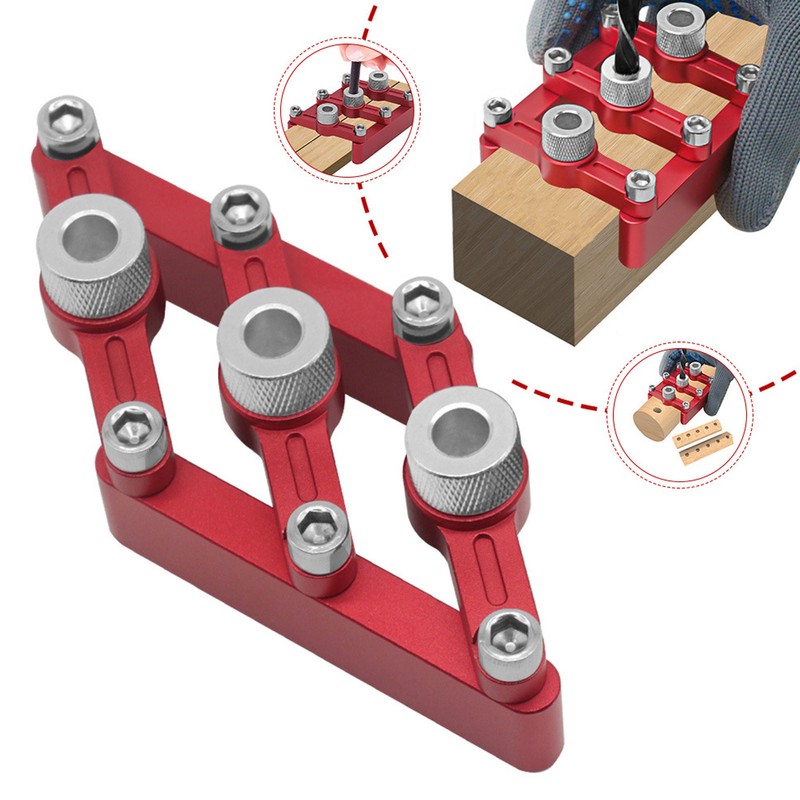 Self Centering Doweling Jig 3 in 1 Hole Drill Guide