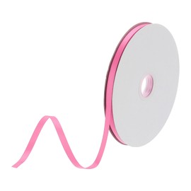 DMiotech 1/4 inch 100 Yards Satin Ribbon Thin Double Face Fabric Grosgrain Ribbon for Gift Wrapping Floral Hair Flower Bouquet, Dark Pink