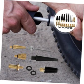 BESPORTBLE 2sets Adapter Tools Ball Pump Needle Bike Tire Pump Adapters Bike Adaptor for Bicycles Car Motorcycle Tyres Easy to Use Store 30pcs*2