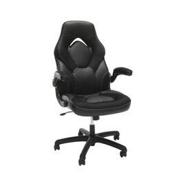 Respawn Racing Style Bonded Leather Gaming Chair, in Black