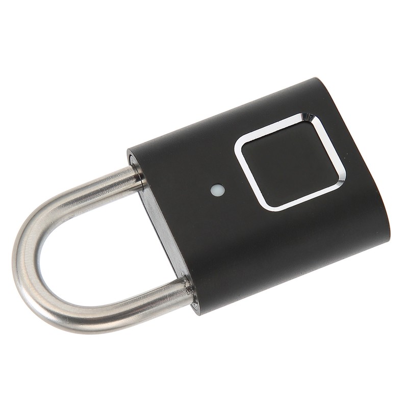 Fingerprint Padlock Biometric Smart Security Digital Lock Water Resistant USB
