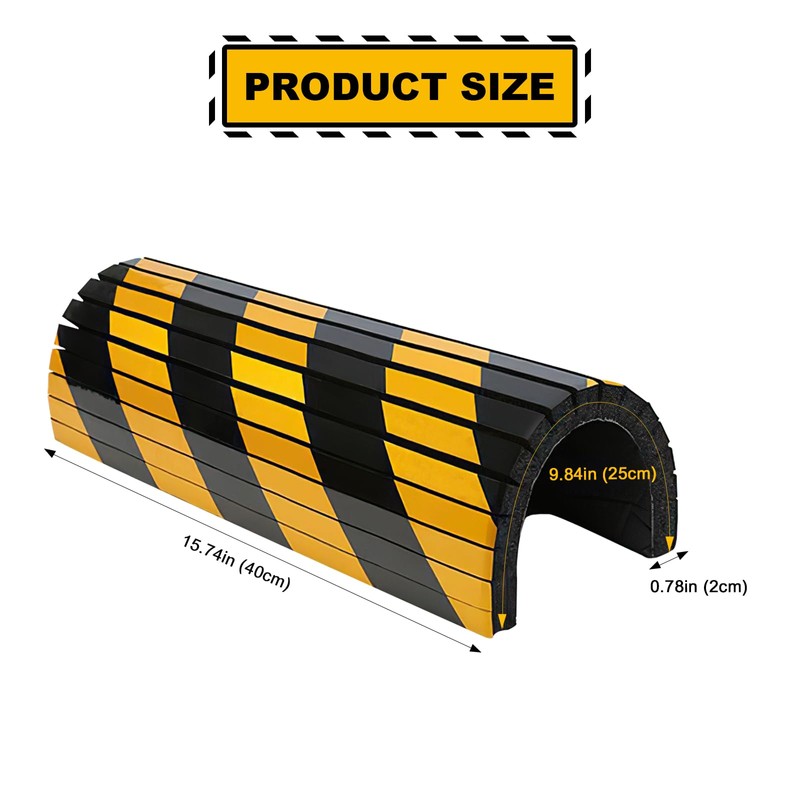 DGSL Garage Wall Protector，2pcs Foam Wall Corner Guard for Parking