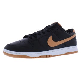 For Dunk Low Retro Men's Shoes Black/Amber Brown/Black/White | Made in Vietnam | Model MSS-DV0831004 | 100% AuthenticMaterial: Synthetic, Size: 10, Color: Black