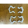 4 X Plastic U Clips Replacement Strong Divan Bed to