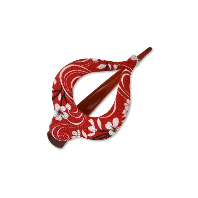 Elegant Cherry Blossom Pattern 11cm x 6cm Large Harp Shape