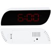 LED Digital Clock 12/24 Hour Conversion Adjustable Brightness Bedside Alarm