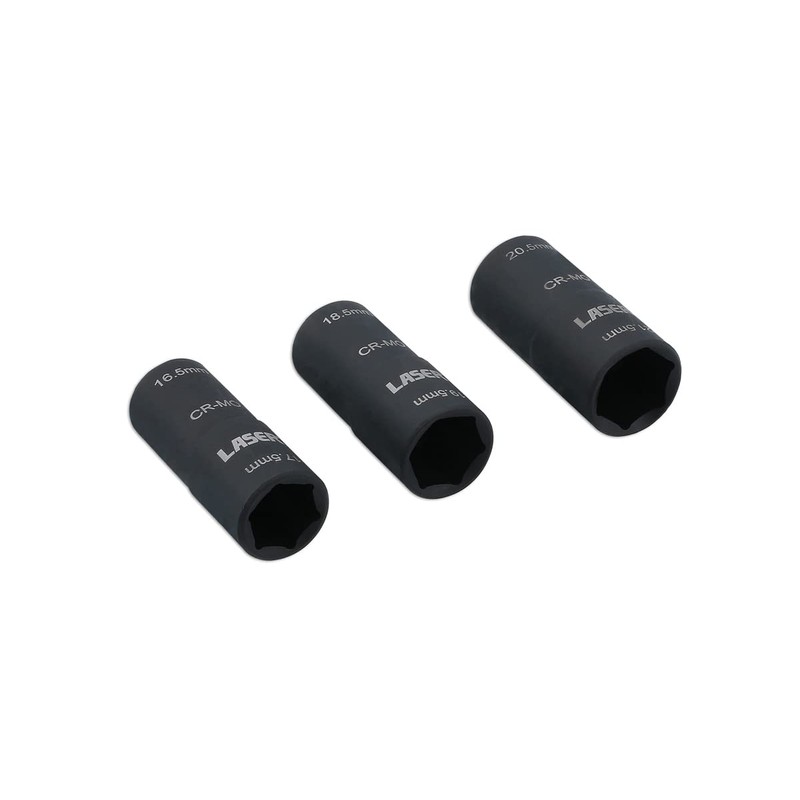 Laser Tools 8214 Double Ended Damaged Wheel Nut Socket Set