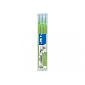 Pilot Frixion Ball 0.7mm Pen Refills - Light Green (Lime) 36 Single Refills (12 Packs of 3)