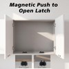 Magnetic Push Latch,Double Push to Open Cabinet Door Touch Latches,8