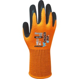 Wondergrip - Thermo Lite - WG-320O Safety Gloves - Double Latex Coating - Cold Protection - High Grip - Insulated & Ergonomic Fit - For Wet and Dry Conditions - Orange - X Large