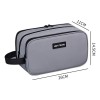 Neceser Sobaquera Cosmetiquera Bolsa Para Hombre De Viaje Gris