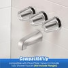 Enhon 3 Handle Shower Faucet Set Compatible with Pfister Verve