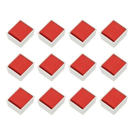 PATIKIL 12Pcs Watercolor Paint Refill, 4g Solid State Watercolor Paint Set for Art Crafts Painting Supplies, Red