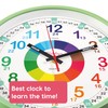 Kiddus Wall Clock for Boys and Girls. Silent Analogue Time