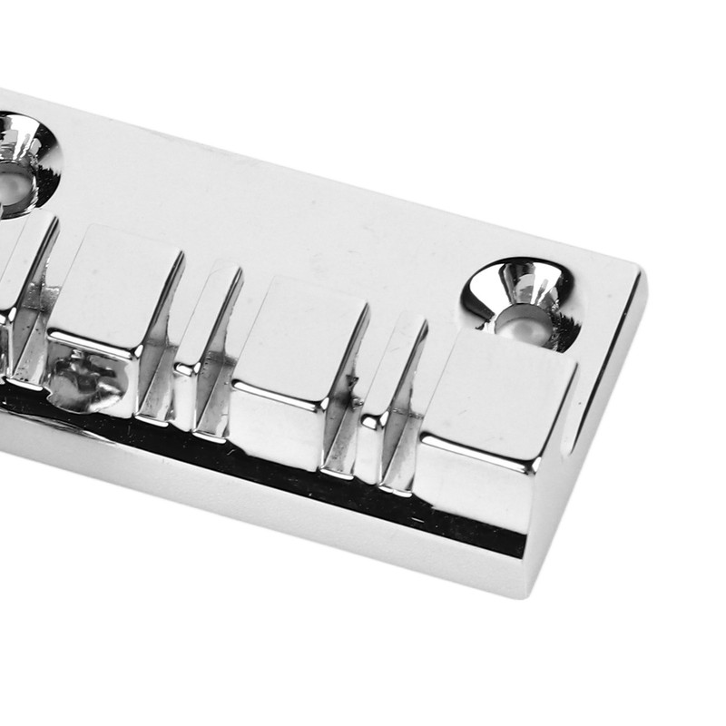 12 String Saddle Tailpiece Metal Chrome Color Saddle Bridge Top