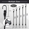 Bungee Cords Set 28pcs Heavy Duty Outdoor Roll Bungie Cord