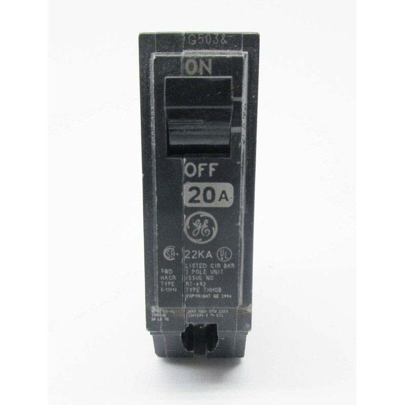 Circuit Breaker,20A,Bolt On,120/240V,1P