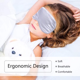 8 Pieces Sleep Cover Silk Soft Plush Eye Cover for Kids Adults Eye Cover with Adjustable Strap Travel Eye Cover Blindfold for Sleeping Blocking Out Lights Travel Relax (Multicolor)