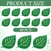 40 Pcs 4" Leaf Carpet Markers for Classrooms