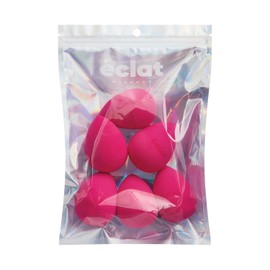 Éclat Makeup Sponge Set, 6 Pcs Blender Sponge Puff, Latex-Free & Super Soft, Wet & Dry Multi Use for Liquid, Powder, Cream Foundation, Lightweight Teardrop Shape Professional Beauty Blending Tool