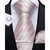 DiBanGu Men’s Necktie, Handkerchief, Cufflinks, Tie Pin Set, Formal, For