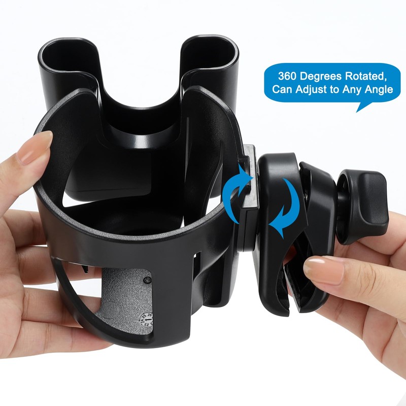 Accmor Universal Cup Holder with Hook, Stroller Cup Holder with