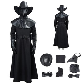 Kid Plague Doctor Costume Cosplay Outfit Black