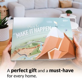 Play to Make it Happen – Achieve Goals Board Game - Life Changing Self-Help Gift for Men, Women, Teens - Planner for Life, Health, Gratitude - Cards for Personal Growth & Well-being