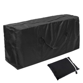 Cushion Bag, Garden Cushion, Storage Bag, Garden Cushions, Protective Cover, Oxford Storage with Carry Handle for Garden Furniture, Cushions, Christmas Trees, Black (173 x 76 x 51 cm)