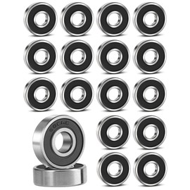 20PCS Skateboard Bearing for Scooters Chain Roller Blade Skates, 6082RS Longboard Integrated Bearing, Skateboard Wheel Bearing Inline Skate Ball Bearing, Deep Carbon Steel Sealed Bearings (608RS)
