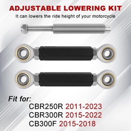 KKZOL 0-4" Motorcycle Adjustable Lowering Links Replacement for Honda CBR250R 2011-2023 CBR300R 2015-2022 CB300F 2015-2018 Rear Suspension Lowering Link Kit