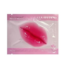 Juego de 30 mascarillas de hidrogel de colágeno de cristal rosa, almohadillas de gel hidratantes e hidratantes para labios secos, hacen que tus labios