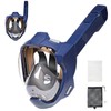 YAYAMIYA Snorkel Mask, Fully Dry Amplified Breathing, Wider Side Breathing,