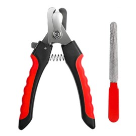 SUJIBHI Dog Nail Cutter Professional Pet Nail Clipper with Nail File Sturdy Non Slip Handles and Safety Guard for Dogs Pets Cats Hamster Rabbits Small Breed Animals