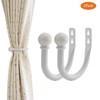 Decorative Curtain Holdbacks,ULIFESTAR Wall Mounted Window Drapery Tiebacks Hooks Drape