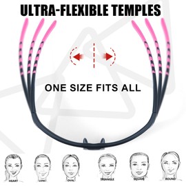 Polarised Sports Sunglasses for Women Semi Rimless Wrap Frame- Stylish UVA UVB Protection Mirrored Lenses