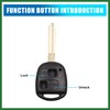 Motoforti Car Keyless Remote Control Key Fob Case 2 Buttons