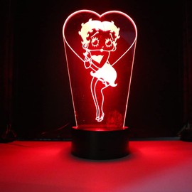 Miss Boop LED Lamp Color Changing USB Night Light and Decoration