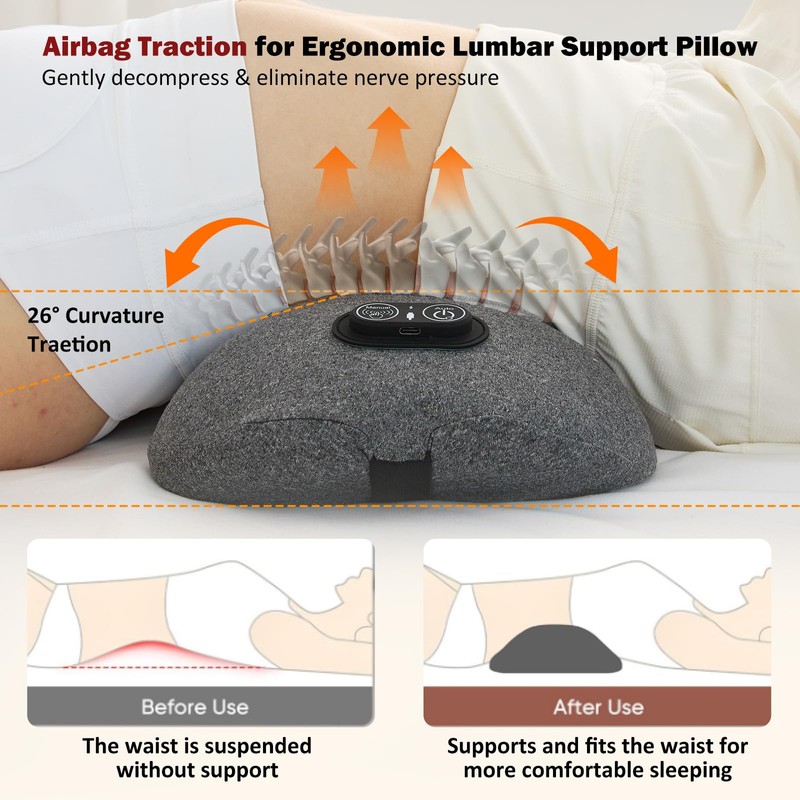 3-in-1 Smooth Spine Triple Fusion Back Massager with Heat