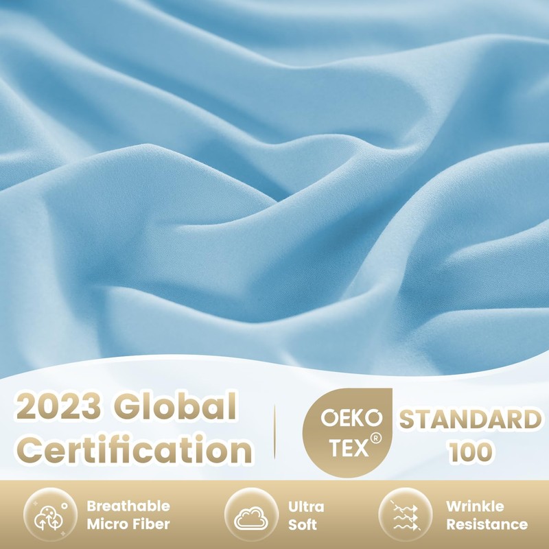 CozySmile Breathable Cooling Full Sheet Set - Hotel Luxury 4