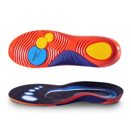 [Sumiru Shop] Insole, Fatigue-free, Posture Support, Standing Work, Shock Absorption, Sports, Arch Support, Adjustable Size (3. Red, 10.4 - 10.8 inches (26.5 - 27.5 cm)