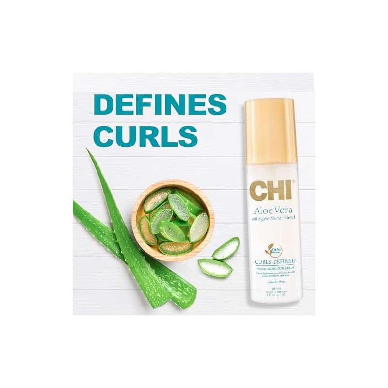 CHI Gel de control de aloe vera, 94% natural, sulfato,