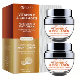 Clear Beauty- PIEL Y REAFIRMACIÓN Nuestro dúo de cremas hidratantes de día y de noche, con vitamina C y colágeno, está especialmente formulado para...
